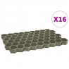 Kratki trawnikowe, 16 szt., zielone, 60x40x3 cm, plastik