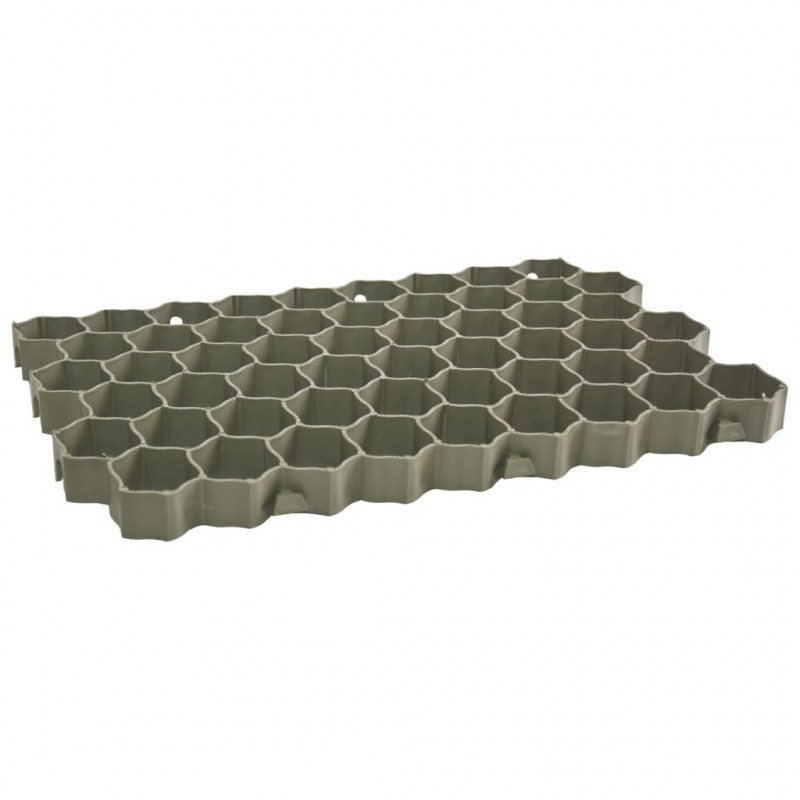 Kratki trawnikowe, 16 szt., zielone, 60x40x3 cm, plastik