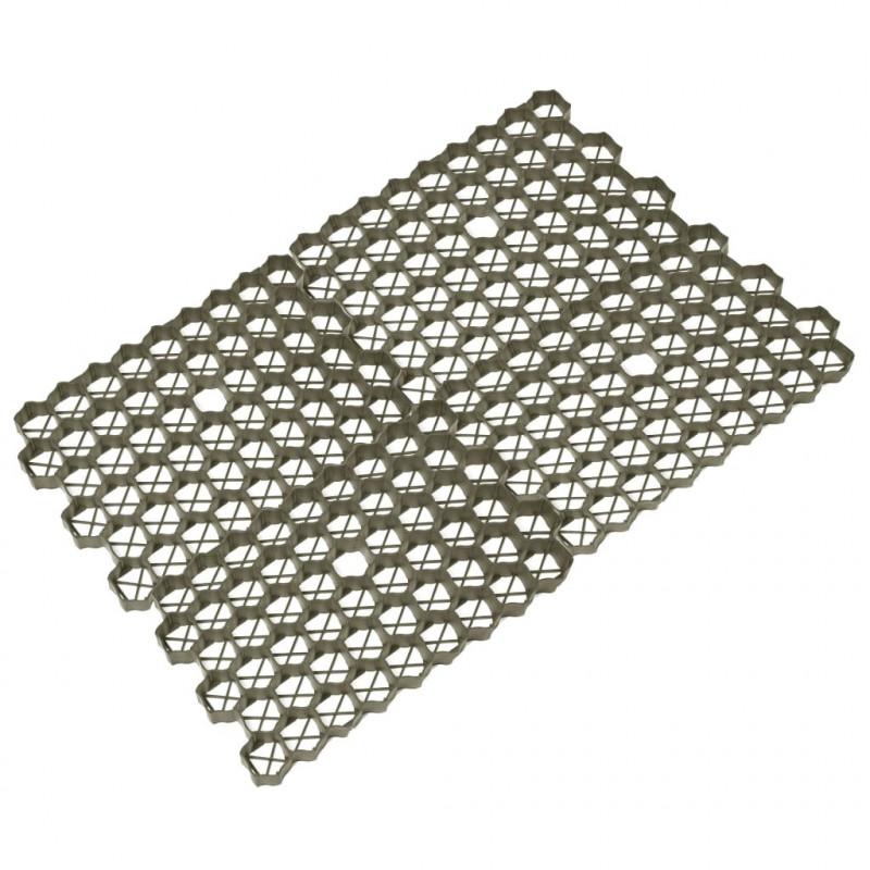 Kratki trawnikowe, 16 szt., zielone, 60x40x3 cm, plastik