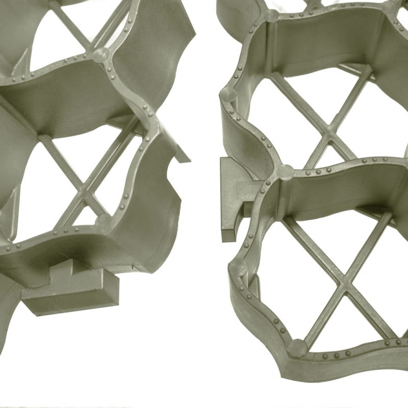 Kratki trawnikowe, 16 szt., zielone, 60x40x3 cm, plastik