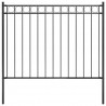 Ogrodzenie ogrodowe Assen stalowe 1,7x1 m czarne