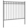 Ogrodzenie ogrodowe Assen stalowe 1,7x1,2 m czarne