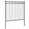 Ogrodzenie ogrodowe Assen stalowe 1,7x1,5 m czarne