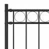 Ogrodzenie ogrodowe Assen stalowe 1,7x1,5 m czarne