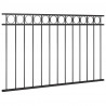 Panel ogrodzeniowy Assen stalowy 1,7x0,8 m czarny