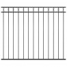 Panel ogrodzeniowy Assen stalowy 1,7x1,5 m czarny