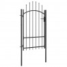 Brama ogrodowa Woerden, stal, 1x1,7 m, czarna