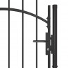 Brama ogrodowa Woerden, stal, 1x1,7 m, czarna