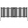 Brama ogrodowa stalowa 400x125 cm antracytowa