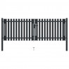 Brama ogrodzeniowa Double Door Fence Fur Steel 300x75 cm Antracyt