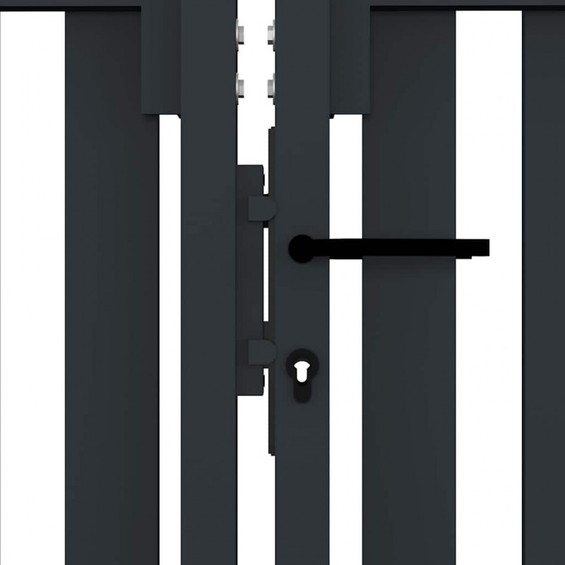 Brama ogrodzeniowa Double Door Fence Fur Steel 300x75 cm Antracyt