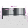 Brama ogrodzeniowa Double Door Fence Fur Steel 300x75 cm Antracyt