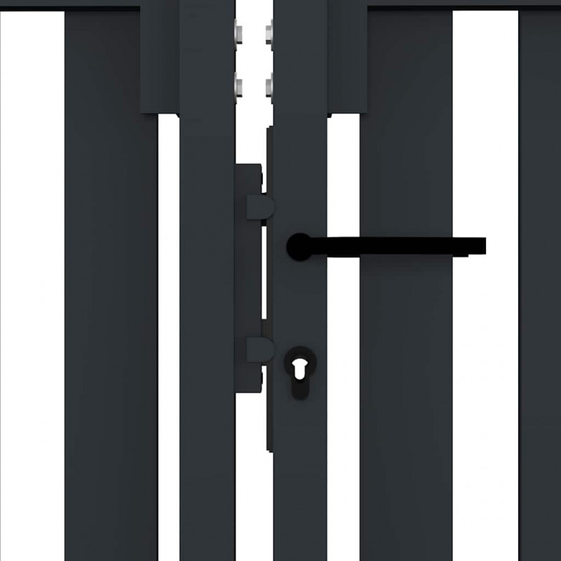 Brama ogrodzeniowa Double Door Fence Fur Steel 300x125 cm Antracyt