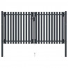 Brama ogrodzeniowa Double Door Fence Fur Steel 300x150 cm Antracyt