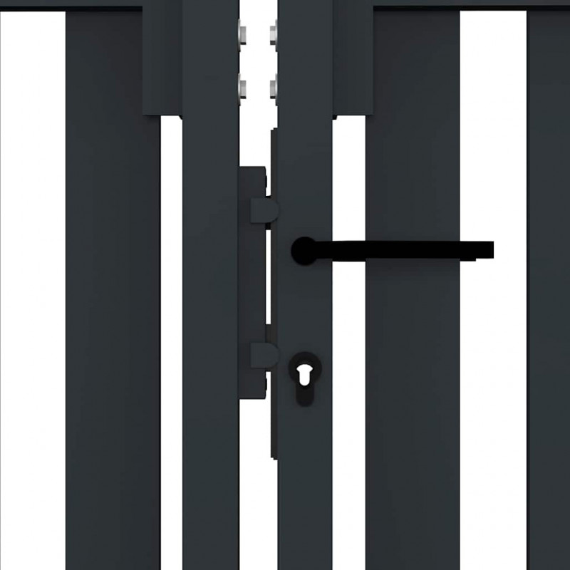 Brama ogrodzeniowa Double Door Fence Fur Steel 300x150 cm Antracyt