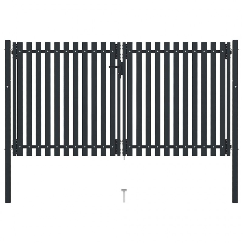 Brama ogrodzeniowa Double Door Fence Fur Steel 300x175 cm Antracyt