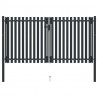 Brama ogrodzeniowa Double Door Fence Fur Steel 300x175 cm Antracyt