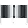 Brama ogrodzeniowa Double Door Fence Fur Steel 300x175 cm Antracyt