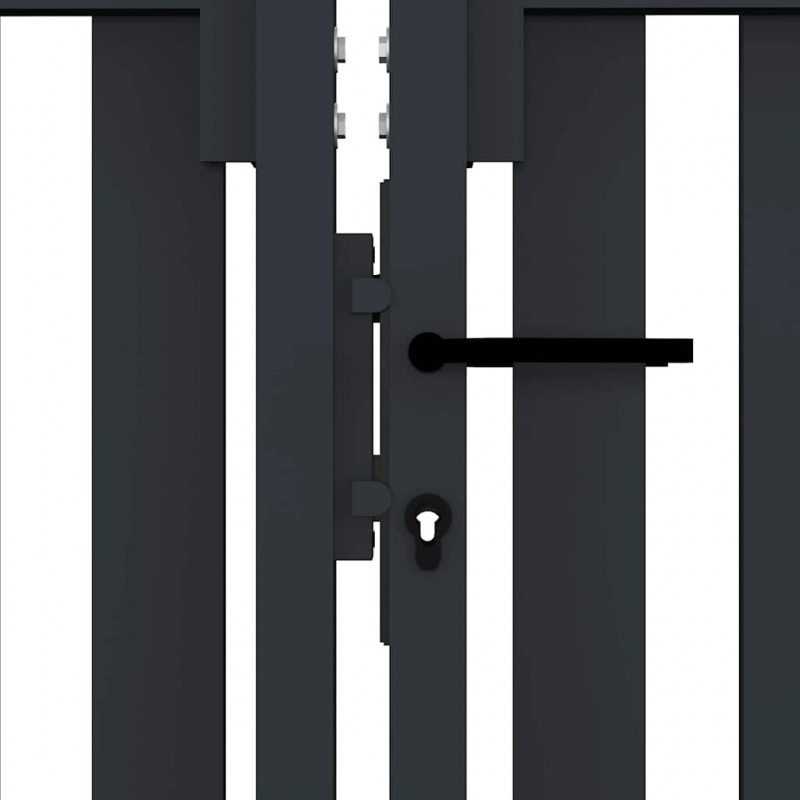 Brama ogrodzeniowa Double Door Fence Fur Steel 300x175 cm Antracyt