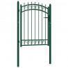 Brama ogrodzeniowa Emmen z kolcami stalowa 103x109,5 cm zielona