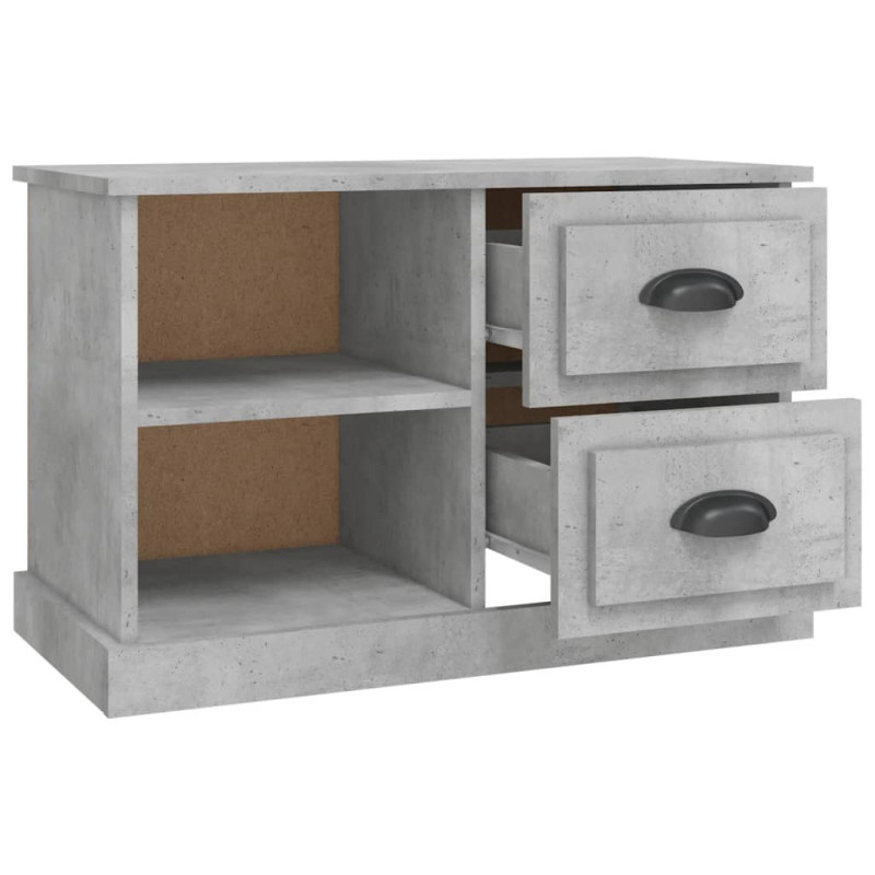 Szafka pod TV, szarość betonu, 73x35,5x47,5 cm