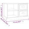 Szafka pod TV, szarość betonu, 73x35,5x47,5 cm