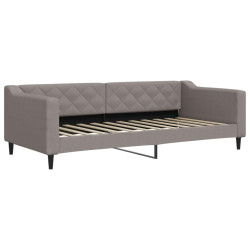 Sofa z funkcją spania, kolor taupe, 90x200 cm, obita tkaniną