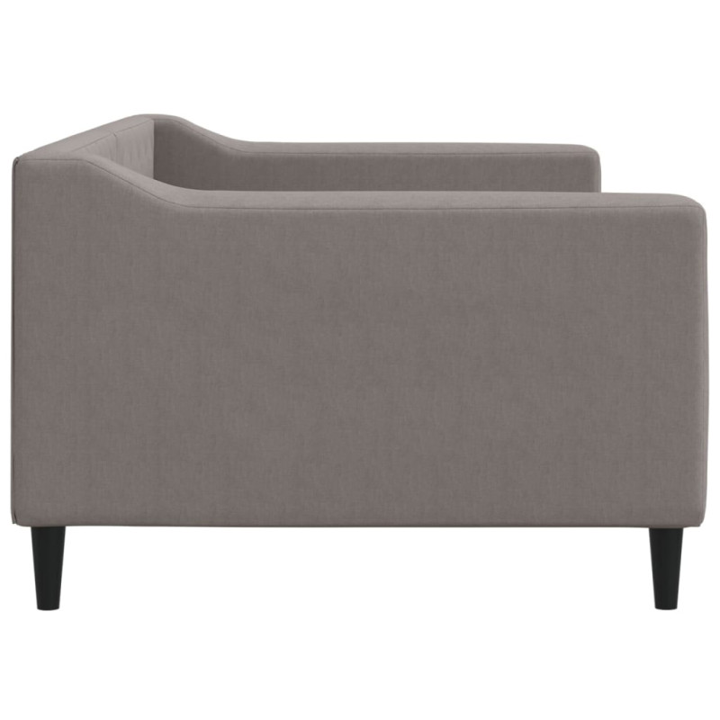 Sofa z funkcją spania, kolor taupe, 90x200 cm, obita tkaniną