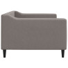 Sofa z funkcją spania, kolor taupe, 90x200 cm, obita tkaniną
