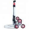 Składany schodowy wózek transportowy, 70 kg, aluminium, srebrny
