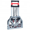 Składany schodowy wózek transportowy, 70 kg, aluminium, srebrny