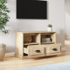Szafka pod TV, dąb sonoma, 80x35x50 cm, materiał drewnopochodny