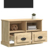 Szafka pod TV, dąb sonoma, 80x35x50 cm, materiał drewnopochodny
