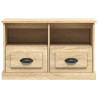 Szafka pod TV, dąb sonoma, 80x35x50 cm, materiał drewnopochodny