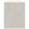 Szafka pod telewizor, biała, 80x31x39 cm, lite drewno sosnowe