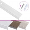 Listwy schodowe w kształcie litery L 15 szt. Aluminium 90 cm