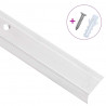 Listwy schodowe w kształcie litery L 15 szt. Aluminium 90 cm