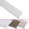 Listwy schodowe w kształcie litery L 15 szt. Aluminium 90 cm