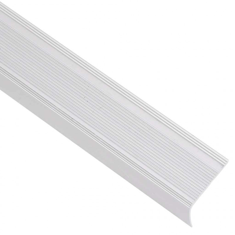 Listwy schodowe w kształcie litery L 5 szt. Aluminium 100 cm