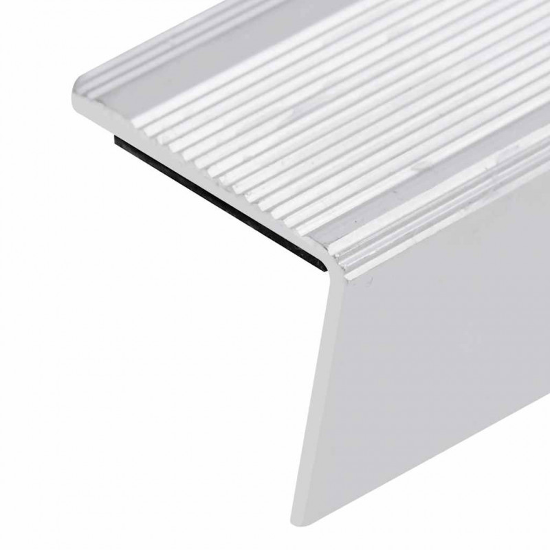 Listwy schodowe w kształcie litery L 5 szt. Aluminium 100 cm