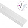 Listwy schodowe w kształcie litery L 15 szt. Aluminium 100 cm