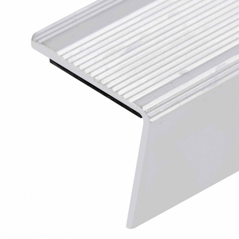 Listwy schodowe w kształcie litery L 15 szt. Aluminium 100 cm