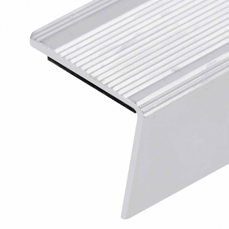 Listwy schodowe w kształcie litery L 5 szt. Aluminium 100 cm