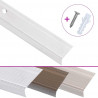Listwy schodowe w kształcie litery L 15 szt. Aluminium 100 cm