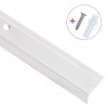 Listwy schodowe w kształcie litery L 15 szt. Aluminium 100 cm