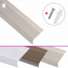 Listwy schodowe w kształcie litery L 15 szt. Aluminium 100 cm