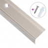 Listwy schodowe w kształcie litery L 15 szt. Aluminium 100 cm
