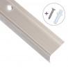 Listwy schodowe w kształcie litery L 5 szt. Aluminium 100 cm