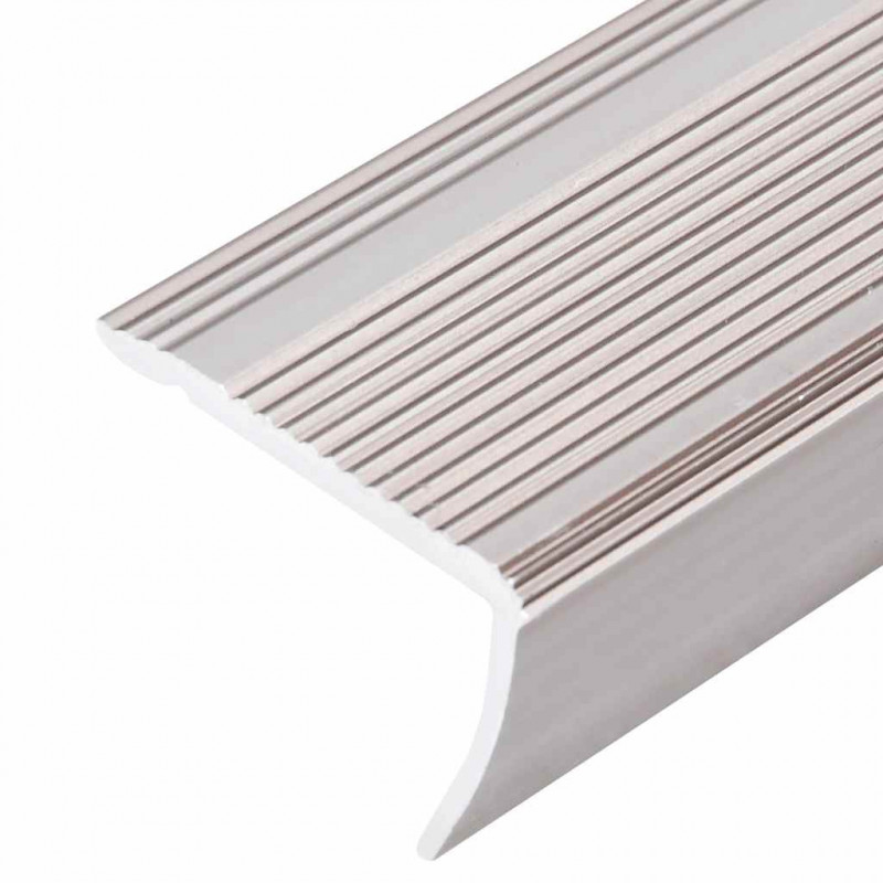 Listwy schodowe w kształcie litery L 15 szt. Aluminium 100 cm