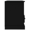 Szafka pod TV, czarna, 80x35x50 cm, materiał drewnopochodny